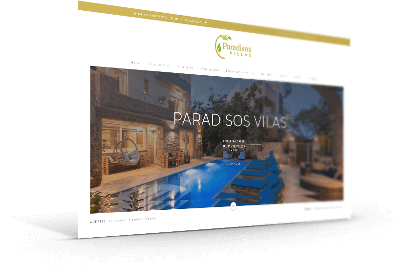 Ιστοσελίδες για ξενοδοχεία και βίλες που μετατρέπουν τους επισκέπτες σε πελάτες