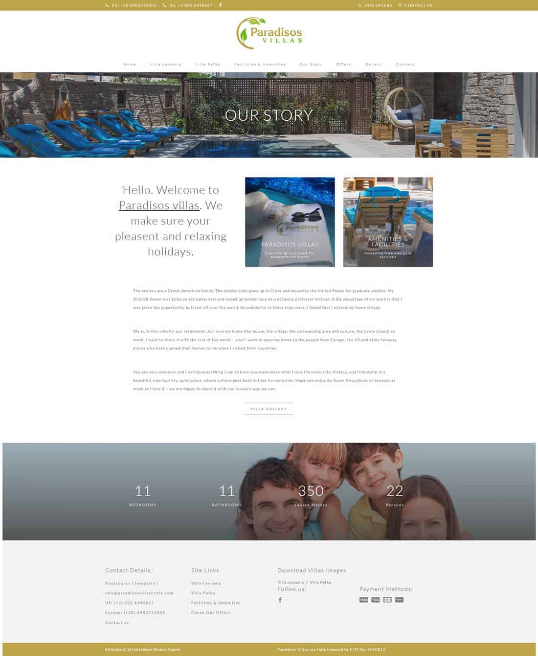 paradisosvillas-about-us κατασκευή ιστοσελίδας για Ξενοδοχείο Στη Κρήτη