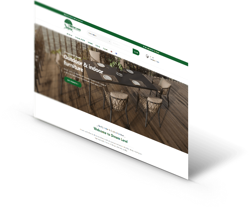 Κατασκευή ιστοσελίδας για εταιρεία με έπιπλα κήπου στους Παξούς